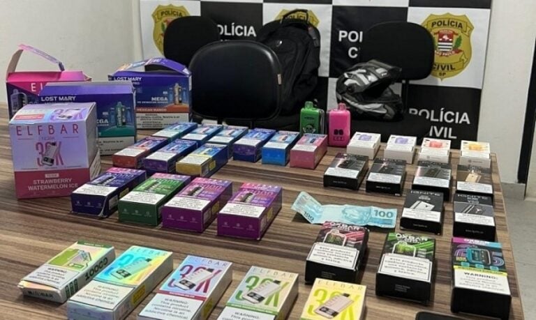 Jovem é preso por vender cigarros eletrônicos a menores em São Sebastião