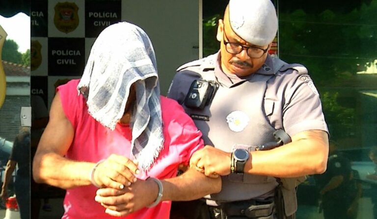 Homem sendo preso em Sumaré