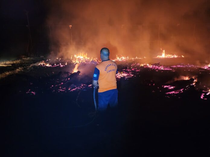 Incêndio de grandes proporções atinge margens da Anhanguera em Limeira e ameaça imóveis
