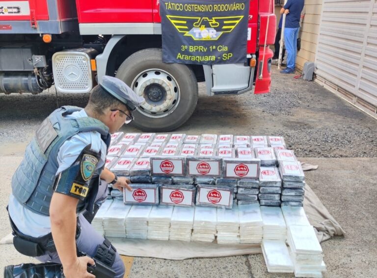 Cocaína avaliada em R$ 6 milhões é apreendida na região