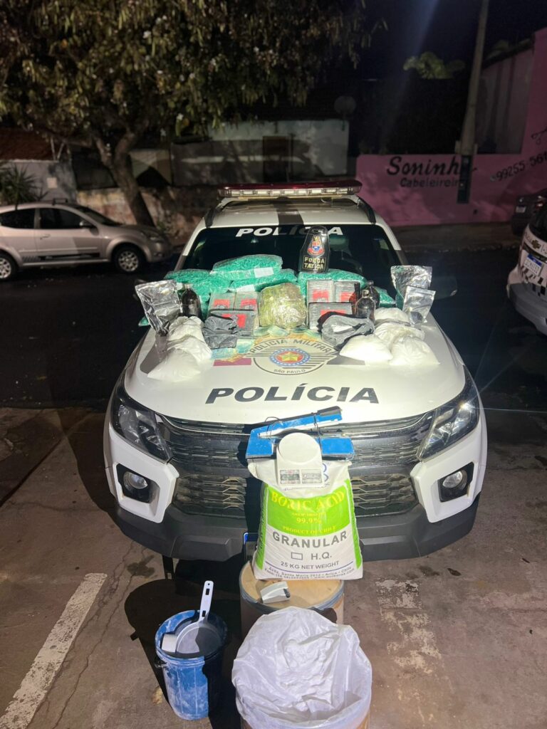 PM encontra refinaria e apreende grande quantidade de drogas em Limeira