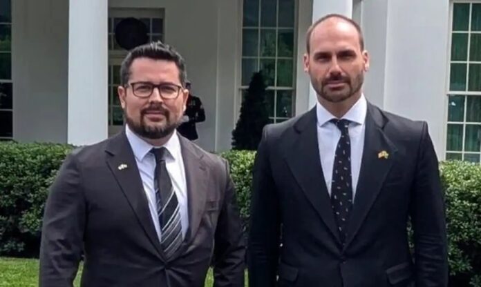 Paulo Figueiredo e Eduardo Bolsonaro | Foto: Reprodução/Redes Sociais