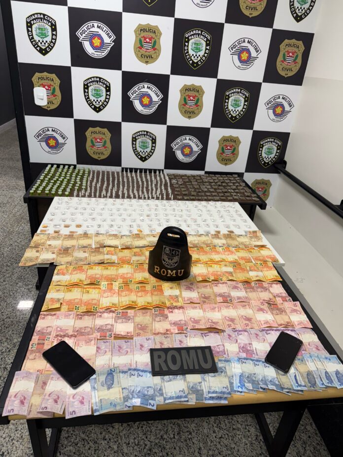 Dupla é presa com drogas e dinheiro após tentativa de fuga