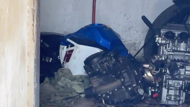 Suspeito tenta fugir da polícia, pula muro e acaba levando agentes a desmanche clandestino; entenda