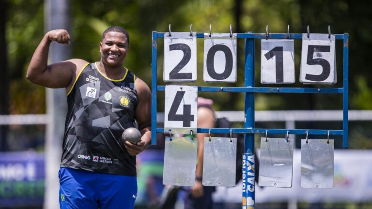 Atleta araçatubense quebra o recorde e fica entre os 5 melhores do mundo no arremesso de peso