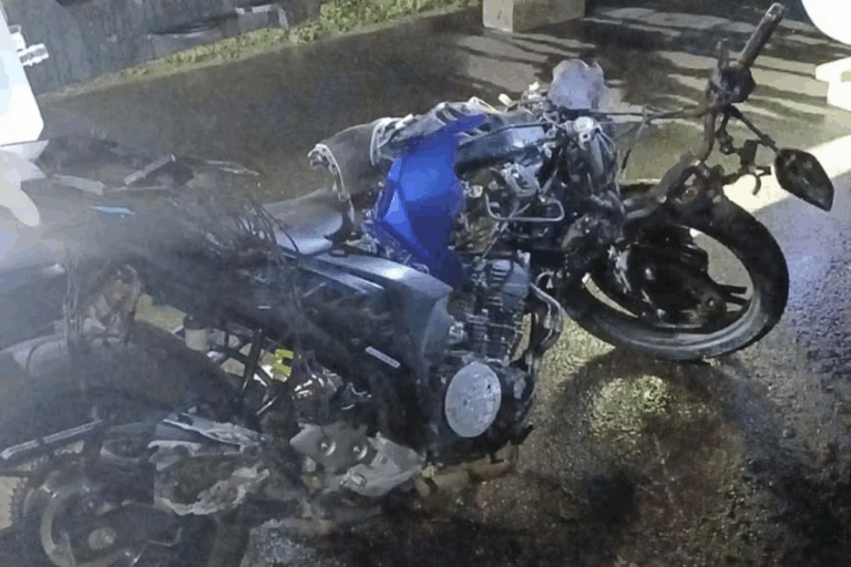 Motociclista morre atropelado após veículo colidir com moto em rodovia do litoral