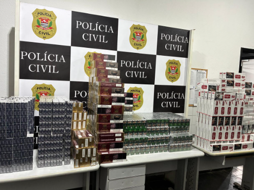 Carga de cigarros contrabandeados é apreendida em operação no Guarujá