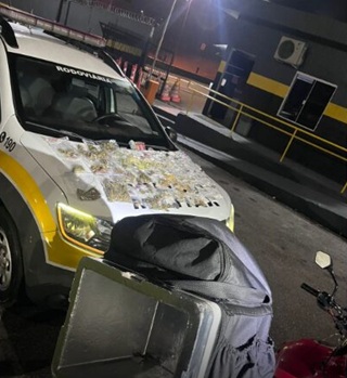 Motoboy de “Disk-drogas” é preso na Rodovia Anchieta; drogas iriam de Guarujá até Santo André