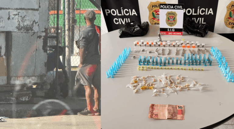 Suspeito volta à cadeia por tráfico de drogas em São Vicente poucos dias após ter liberdade concedida