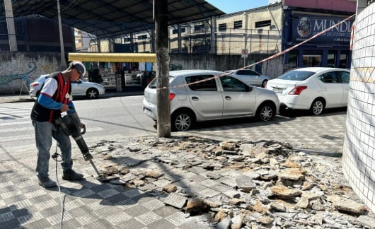 Obras de acessibilidade começam na rua Guedes Coelho
