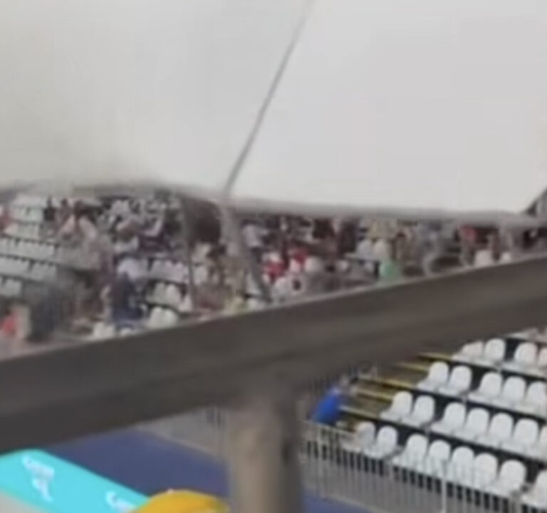 Tenda desaba durante campeonato e uma pessoa fica gravemente ferida