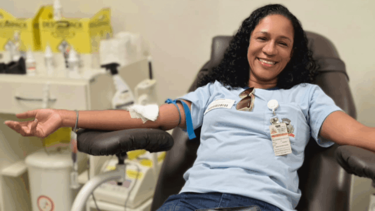 Agentes de Saúde participam de ação solidária no Hemocentro