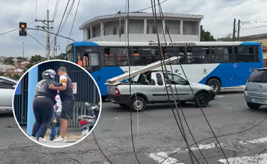Fiação caída derruba motociclista no Jardim Campos Elíseos