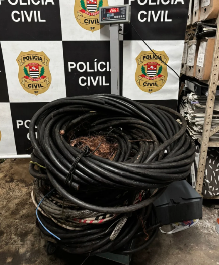 Homem é preso por furto de cabos de cobre em Cubatão