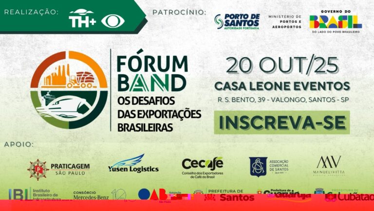 ACS participará do “Fórum Band – Os desafios das exportações brasileiras” nesta segunda (20).
