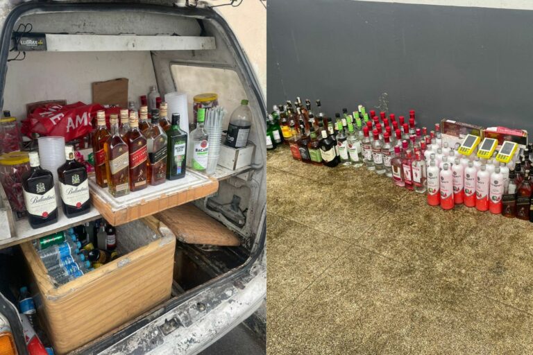 Denúncia leva à apreensão de 186 garrafas de bebidas adulteradas em cidade do litoral