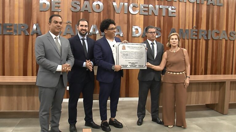 Grupo Mendes é homenageado na Câmara Municipal de São Vicente
