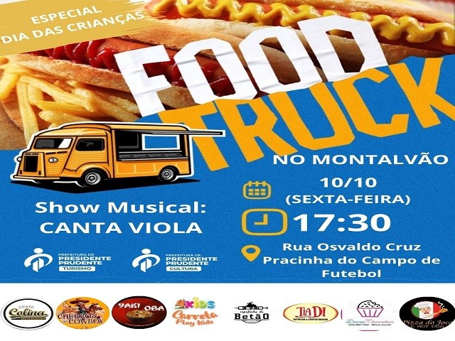 Secretaria de Turismo realiza avento com food trucks em Montalvão nesta sexta-feira (10)