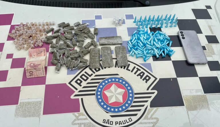 Suspeito é preso com mais de 350 porções de drogas em São Sebastião