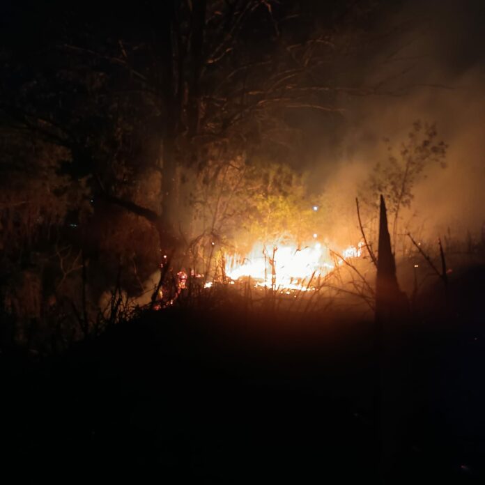 VÍDEO: Incêndio atinge área equivalente a dois campos de futebol em Jacareí