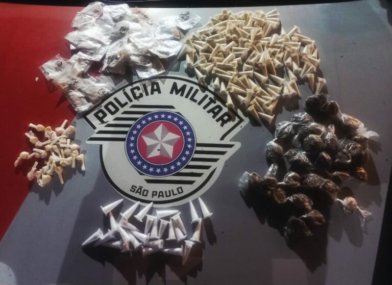 PM prende homem com diversas porções de drogas em Lorena