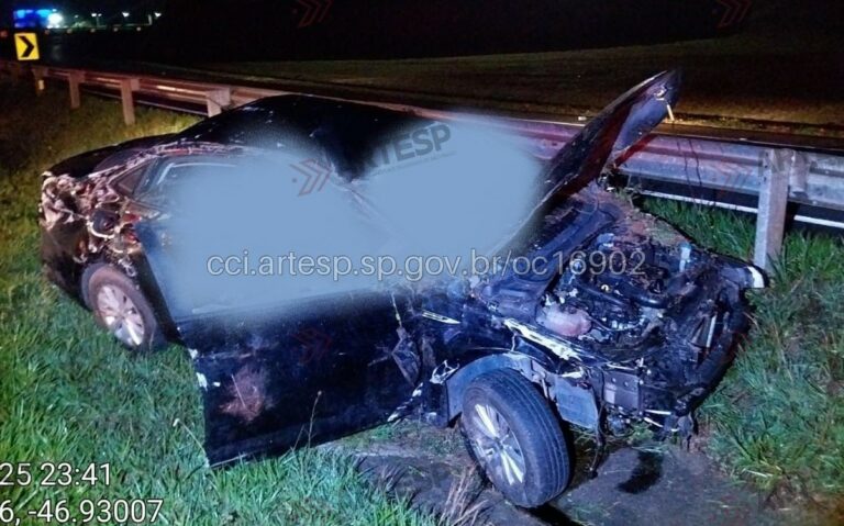 Acidente com capotamento na SP-147 entre Mogi Mirim e Itapira deixa duas vítimas fatais