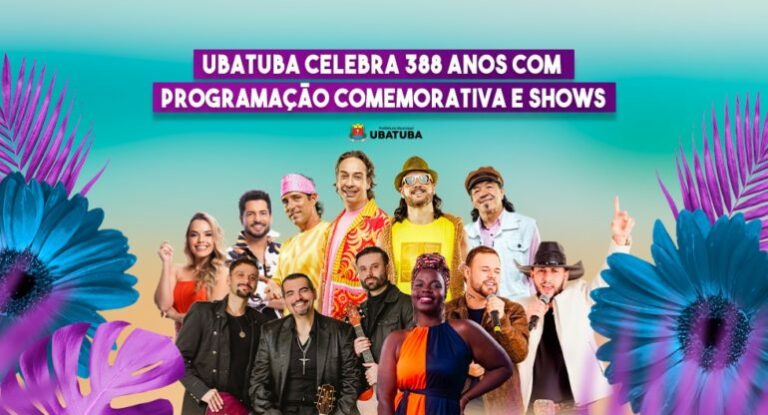 Ubatuba comemora 388 anos com desfile, shows e Feira das Nações