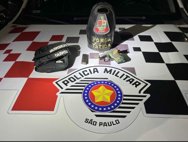 Adolescente é apreendido com pistola em Aparecida