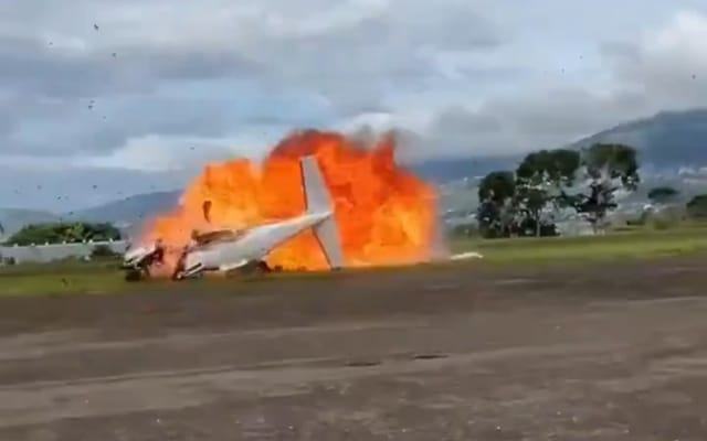 tragédia aconteceu no aeroporto de Paramillo, localizado no Parque Nacional de San Cristóbal | Foto: Reprodução/Redes Sociais
