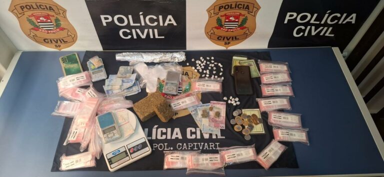 Operação policial desmantela rede de tráfico de drogas e prende quatro pessoas na região