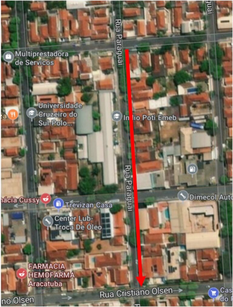 Para proteção de estudantes, trecho da Rua Paraguai terá sentido único de direção a partir de quinta-feira