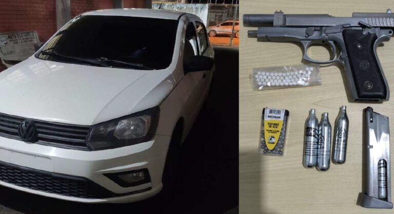 Homem é preso com veículo adulterado e réplica de arma em Miracatu