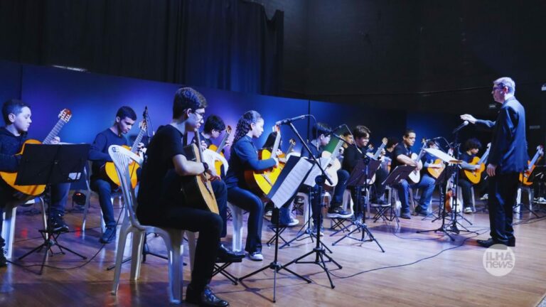 Camerata de Violões do Guri de Araçatuba se apresenta em Ilha Solteira
