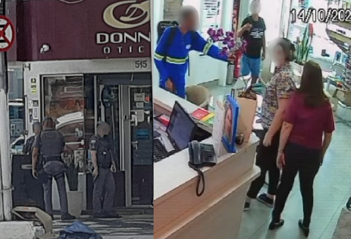 Ótica é assaltada no Gonzaga em Santos; diversos produtos foram roubados