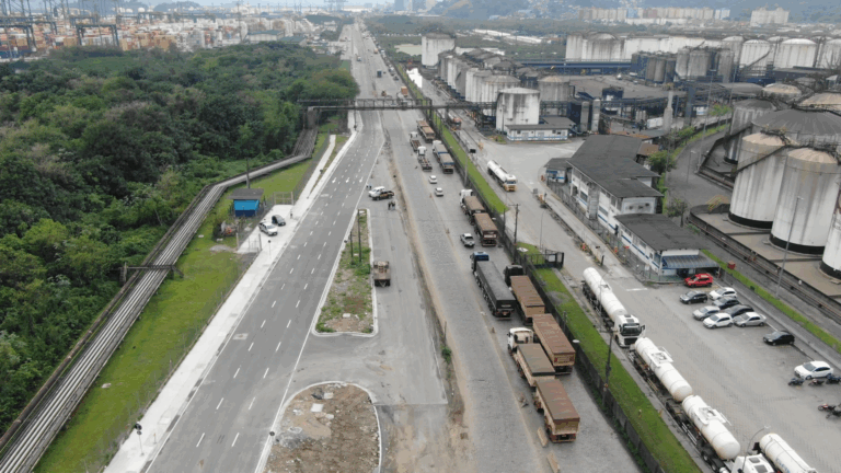 Novas obras na perimetral do Porto de Santos serão iniciadas na próxima semana