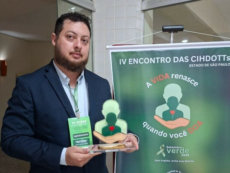 Prêmio estadual reconhece atuação do Hospital Unimed Araçatuba na captação de órgãos