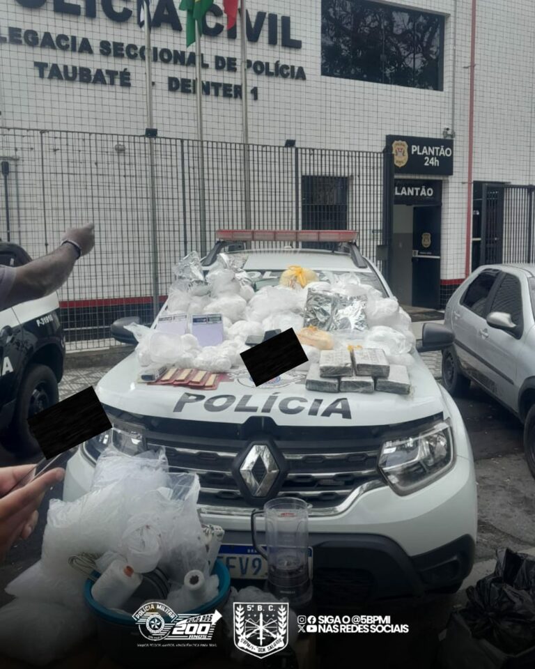 Homem é preso com 45 kg de cocaína em Taubaté