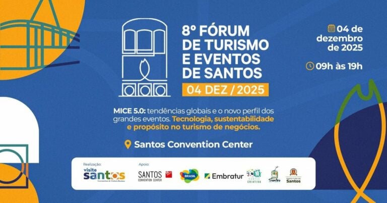 Visite Santos promove 8º Fórum de Turismo e Eventos no dia 4 de dezembro