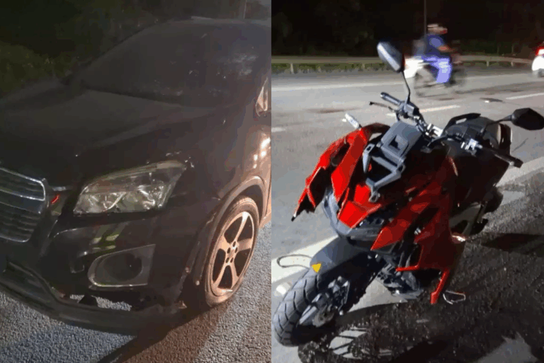 Motociclista morre após colisão com carro na Rodovia Cônegro Domênico Rangoni em Guarujá