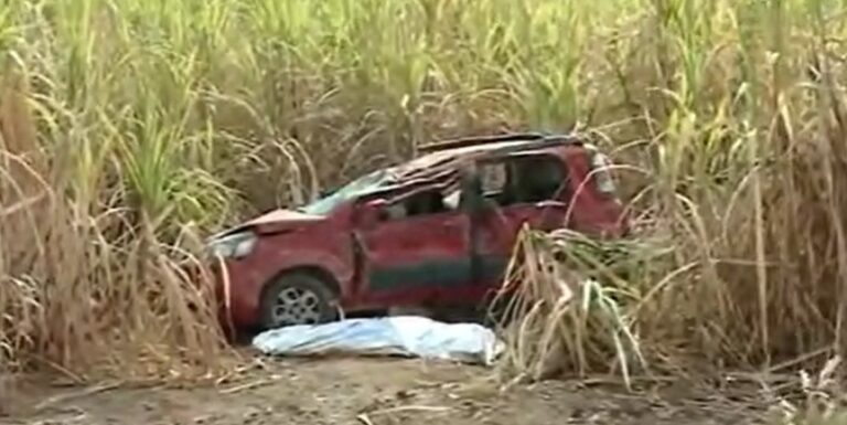 Homem morre e três pessoas ficam feridas em acidente entre carro e ônibus, em Caaporã