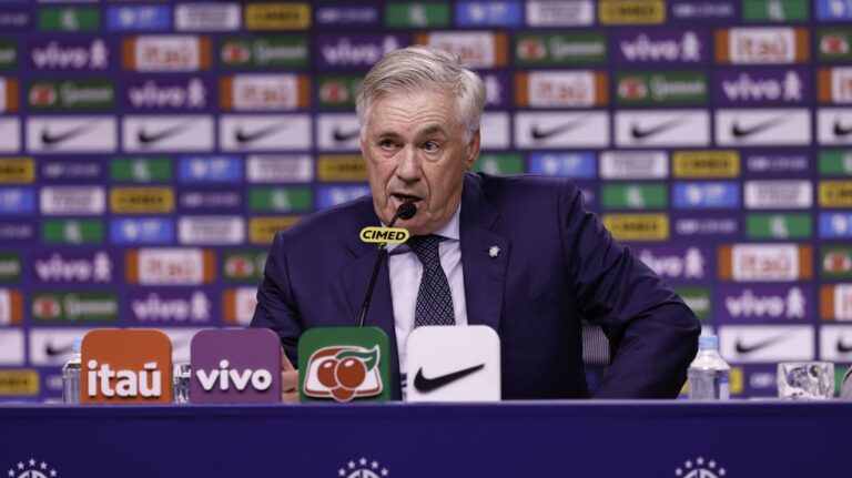 Carlo Ancelotti convoca Seleção Brasileira para amistosos contra Senegal e Tunísia