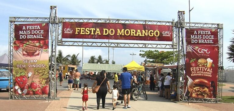 Festa do Morango movimenta emissário até domingo (23)
