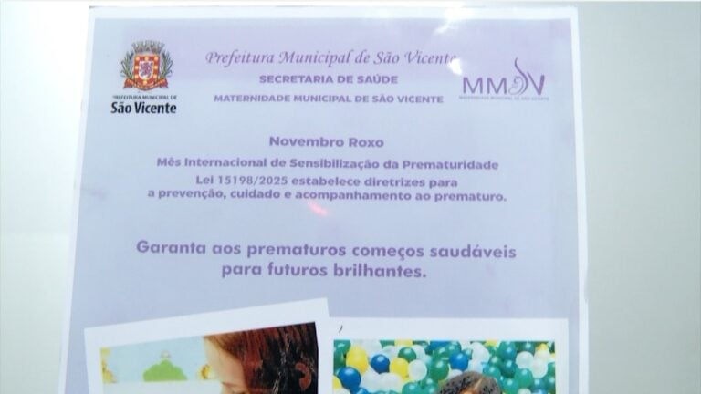 Novembro Roxo em São Vicente: Ações de Conscientização sobre Prematuridade