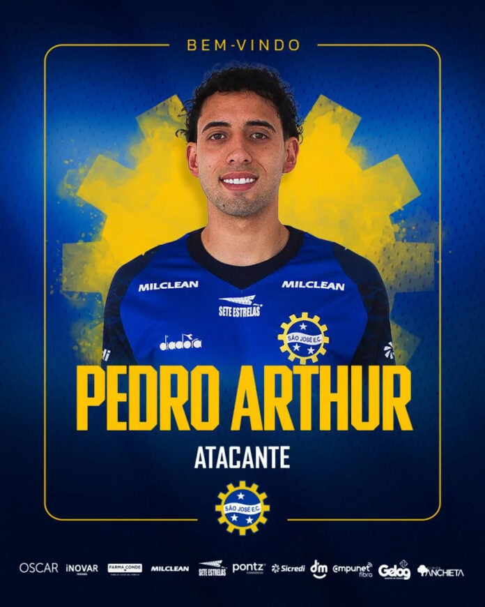 São José anuncia contratação do atacante Pedro Arthur para Série A2 do Paulistão 2026 São José anuncia contratação do atacante Pedro Arthur para Série A2 do Paulistão 2026