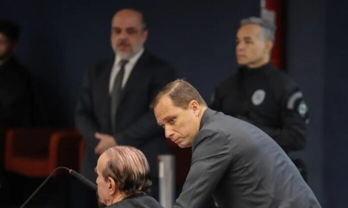 Mauro Cid em audiência no STF | Foto: Valter Campanato/Agência Brasil