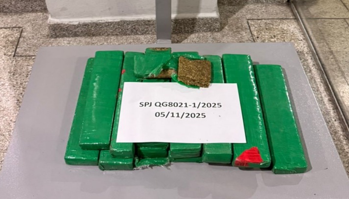 Homem é preso com mais de 15 kg de maconha durante fiscalização na Dom Pedro I, em Igaratá