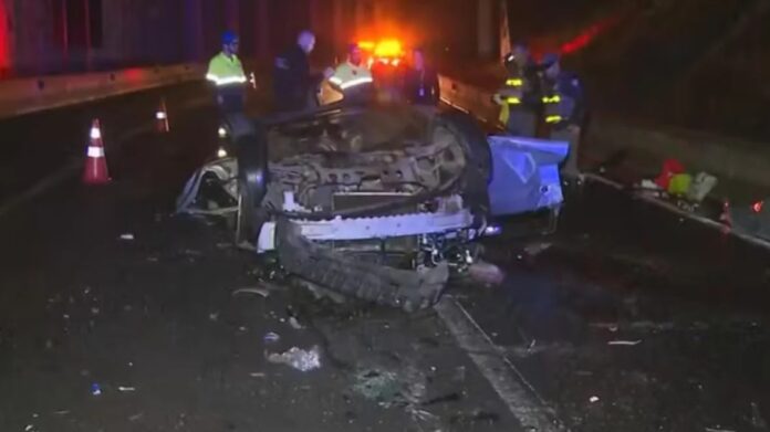 Acidente aconteceu em São Bernardo do Campo | Foto: Reprodução/TV Globo