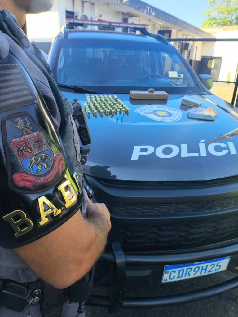 BAEP prende homem com mais de 1 kg de drogas em Tremembé