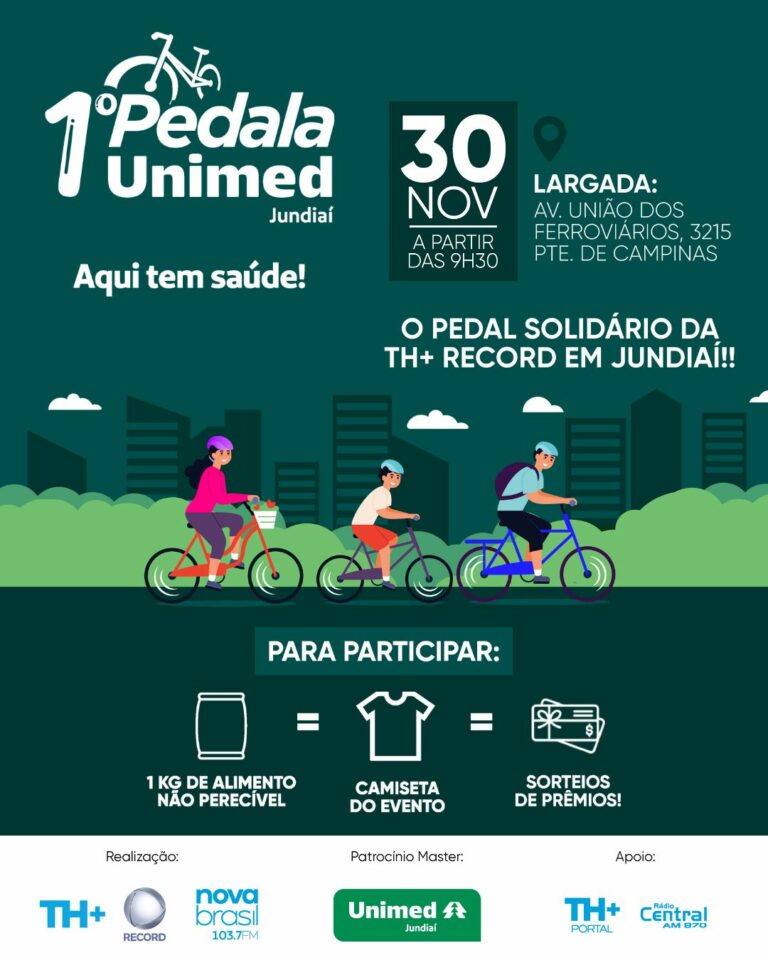 Jundiaí terá passeio ciclístico solidário no final de novembro; saiba como participar