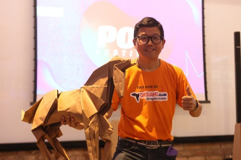 A arte milenar do origami ganha espaço no POW Festival 2025